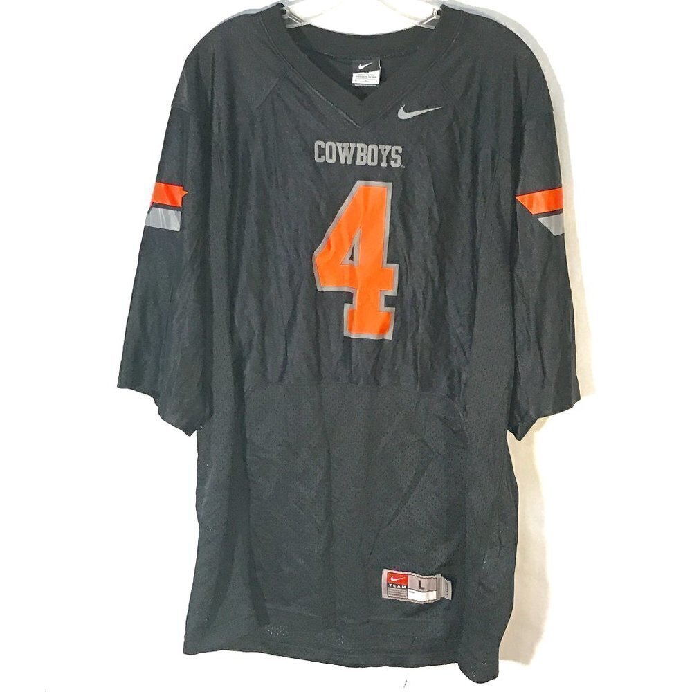 NIKE NFL Cowboys Training Workout Warm Up Athletic Black Multicolor Jersey